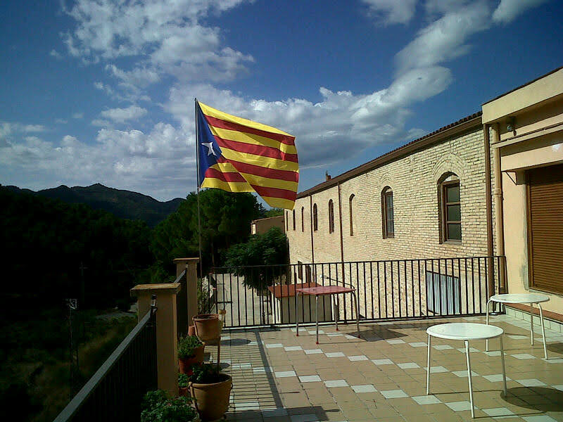 L'estelada a la terrassa