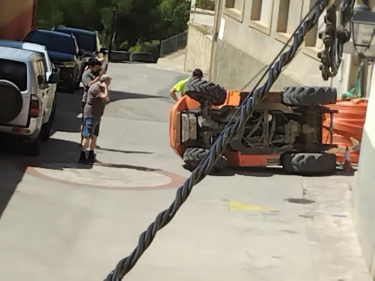 Accident sense ferits a les obres de la fibra òptica
